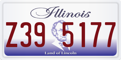 IL license plate Z395177