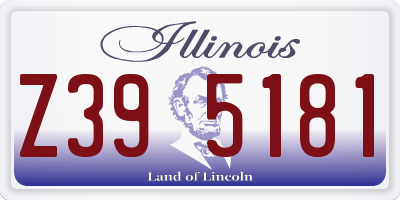 IL license plate Z395181