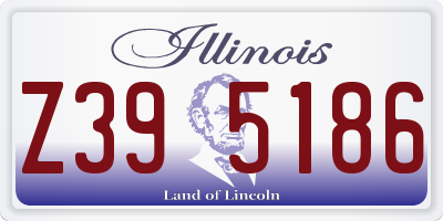 IL license plate Z395186