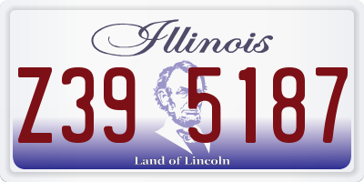 IL license plate Z395187