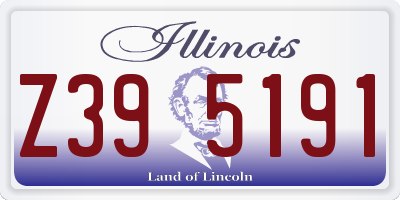 IL license plate Z395191