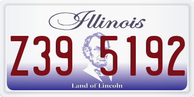 IL license plate Z395192