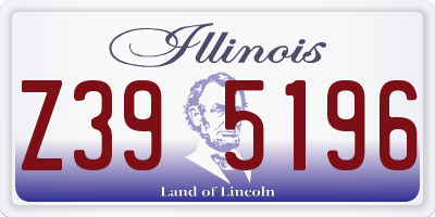 IL license plate Z395196
