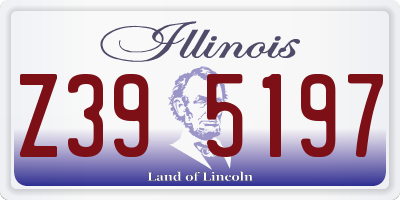 IL license plate Z395197