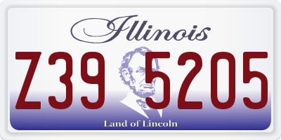 IL license plate Z395205