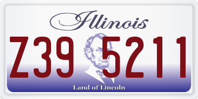 IL license plate Z395211