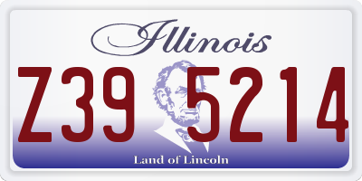 IL license plate Z395214