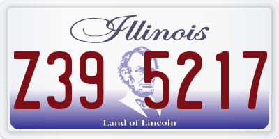 IL license plate Z395217
