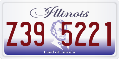 IL license plate Z395221
