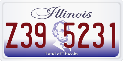 IL license plate Z395231