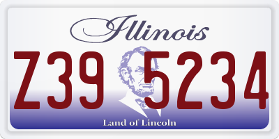 IL license plate Z395234
