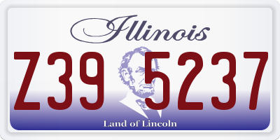 IL license plate Z395237
