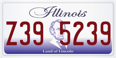 IL license plate Z395239