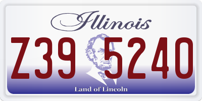 IL license plate Z395240