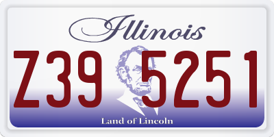 IL license plate Z395251