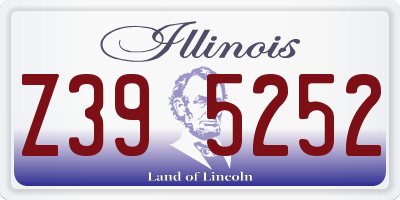 IL license plate Z395252