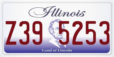 IL license plate Z395253