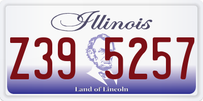IL license plate Z395257