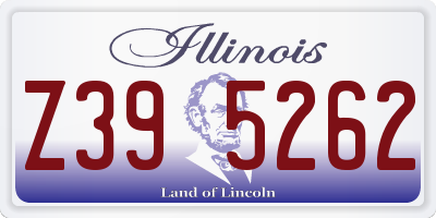 IL license plate Z395262