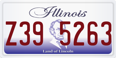 IL license plate Z395263