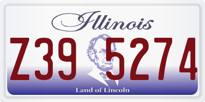IL license plate Z395274