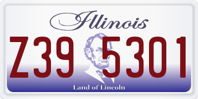 IL license plate Z395301