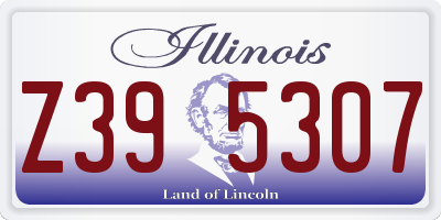IL license plate Z395307