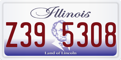 IL license plate Z395308