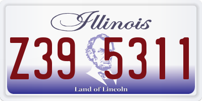 IL license plate Z395311