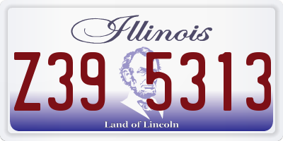 IL license plate Z395313