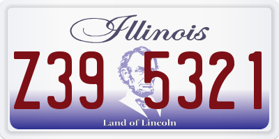 IL license plate Z395321