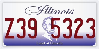 IL license plate Z395323