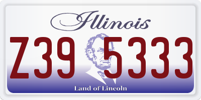 IL license plate Z395333