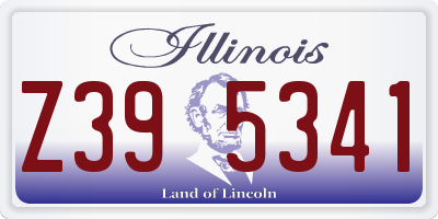 IL license plate Z395341