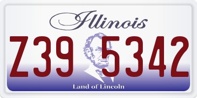 IL license plate Z395342