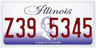 IL license plate Z395345