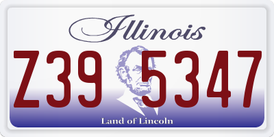 IL license plate Z395347