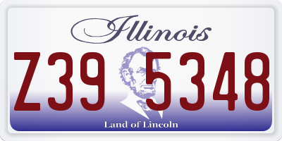 IL license plate Z395348