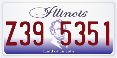 IL license plate Z395351