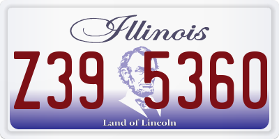 IL license plate Z395360