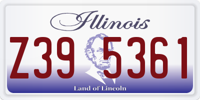 IL license plate Z395361