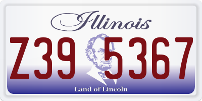 IL license plate Z395367