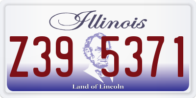 IL license plate Z395371