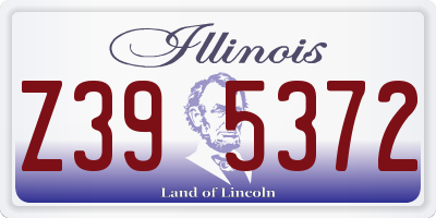 IL license plate Z395372