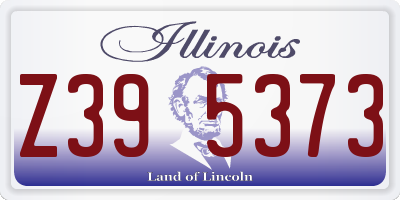 IL license plate Z395373