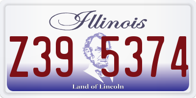IL license plate Z395374