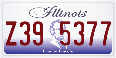 IL license plate Z395377