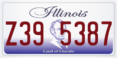 IL license plate Z395387