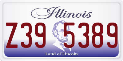 IL license plate Z395389
