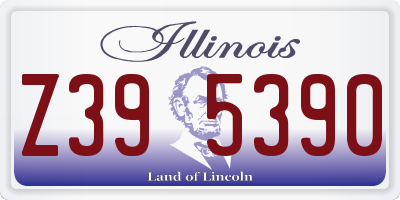 IL license plate Z395390